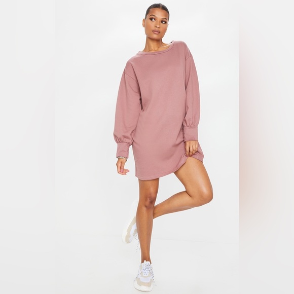 NWT Oversized Sweatshirt Dress - Picture 5 of 5